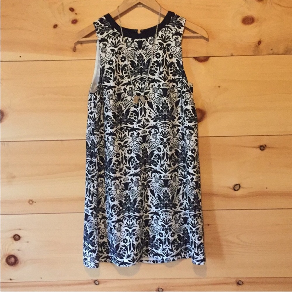 NWOT Loft Damask Shift Dress